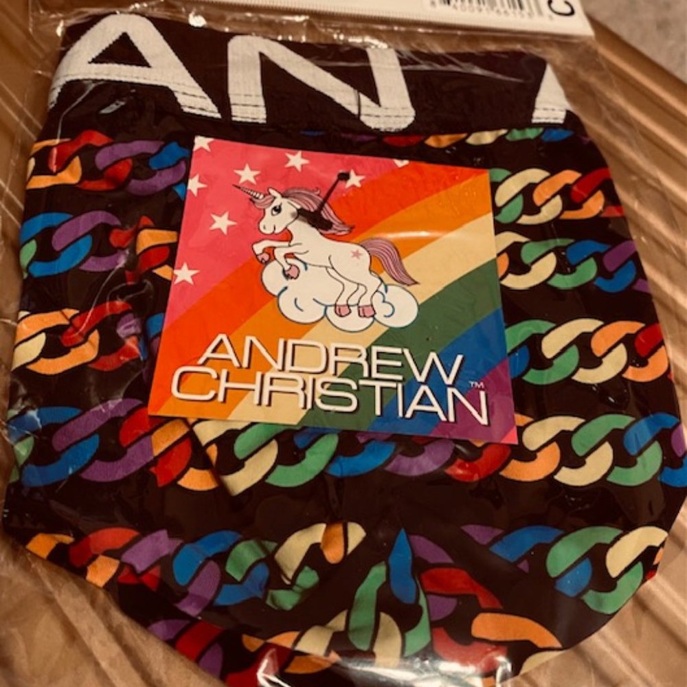 Andrew Christian Pride Chain Jock w/ Almost Naked